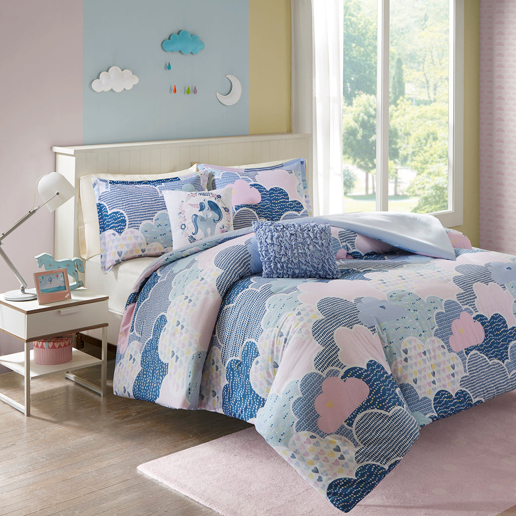 Kids Cloud Design Printed Duvet Cover Set (2 Sizes)