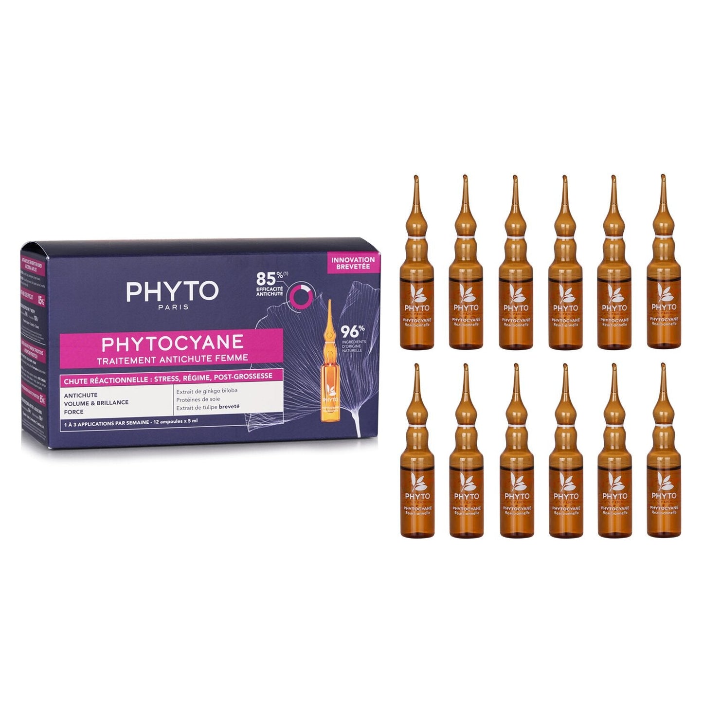 Phyto PhytoCyane Anti-Hair Loss Reactional Treatment (For Woman) 12x5ml/0.16oz