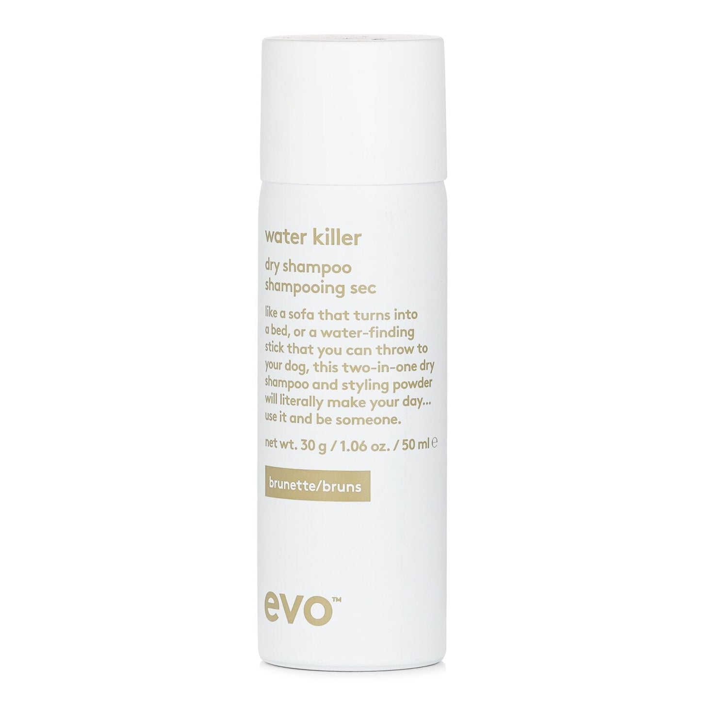 Evo (Aerosol) Water Killer Dry Shampoo - # Brunette 50ml/1.06oz/30g