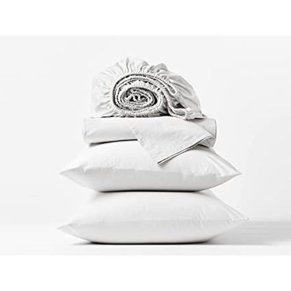 300TC Organic Percale Sheet Set Queen Alpine White Coyuchi
