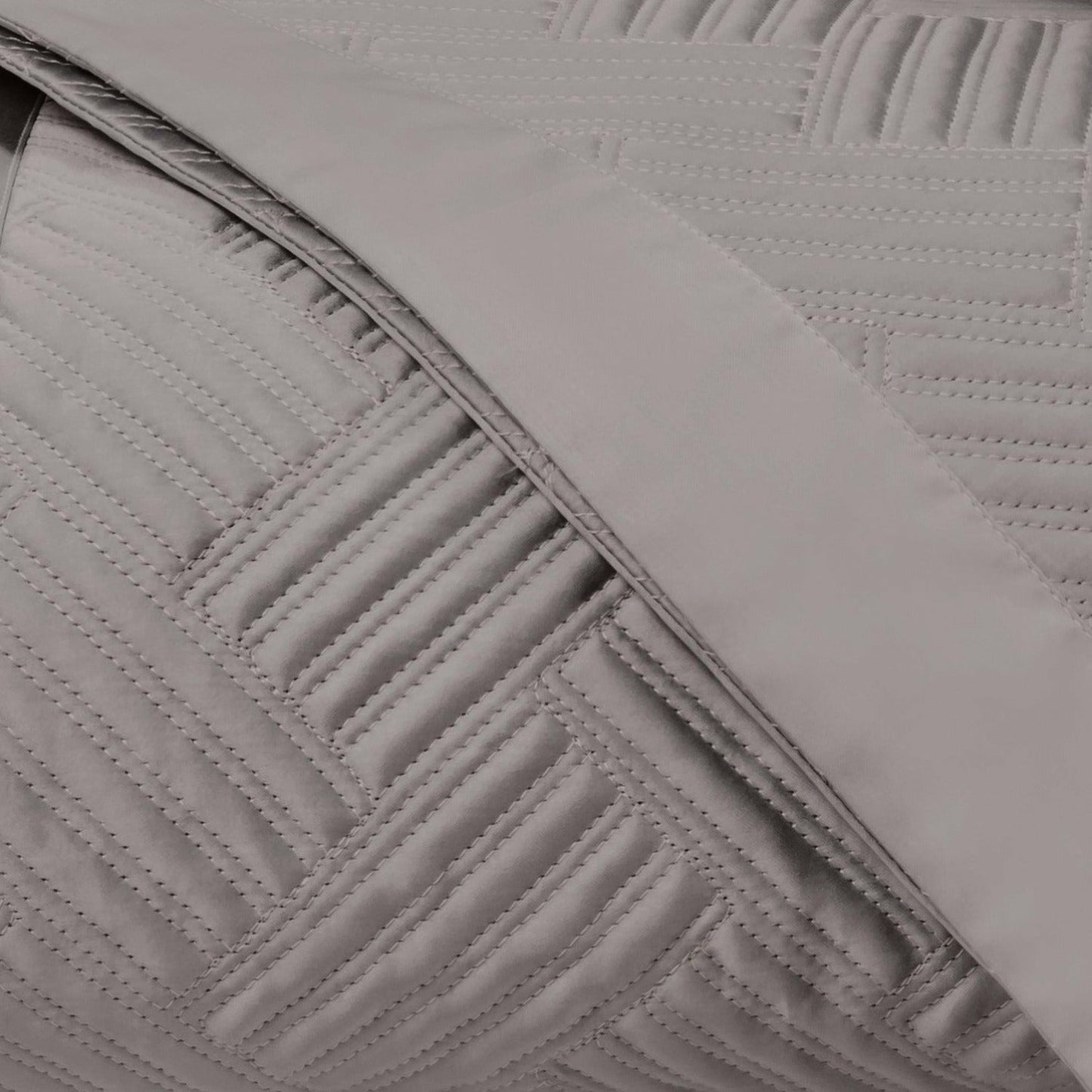 Home Treasures Twilight Quilted Bedding Swatch Chrome Fine Linens