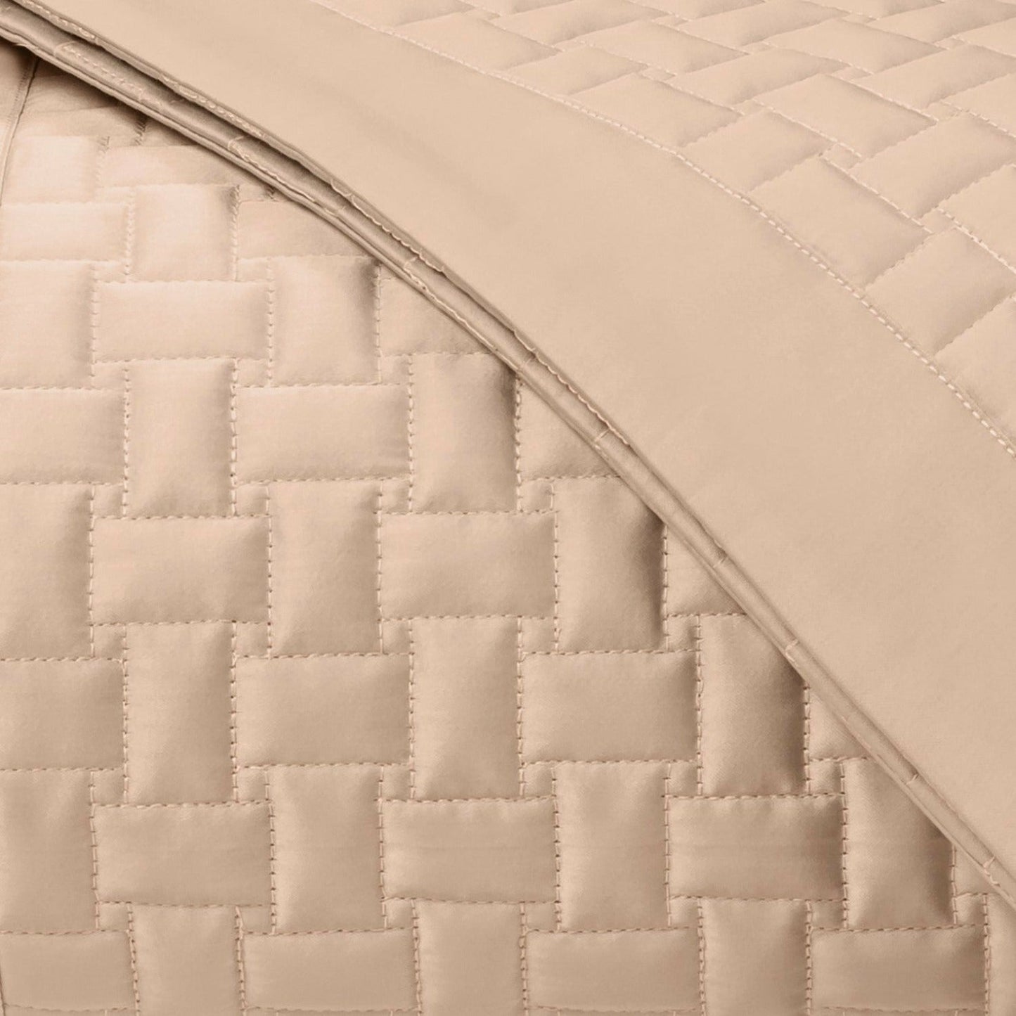 Home Treasures Wicker Quilted Bedding Swatch Blush Fine Linens