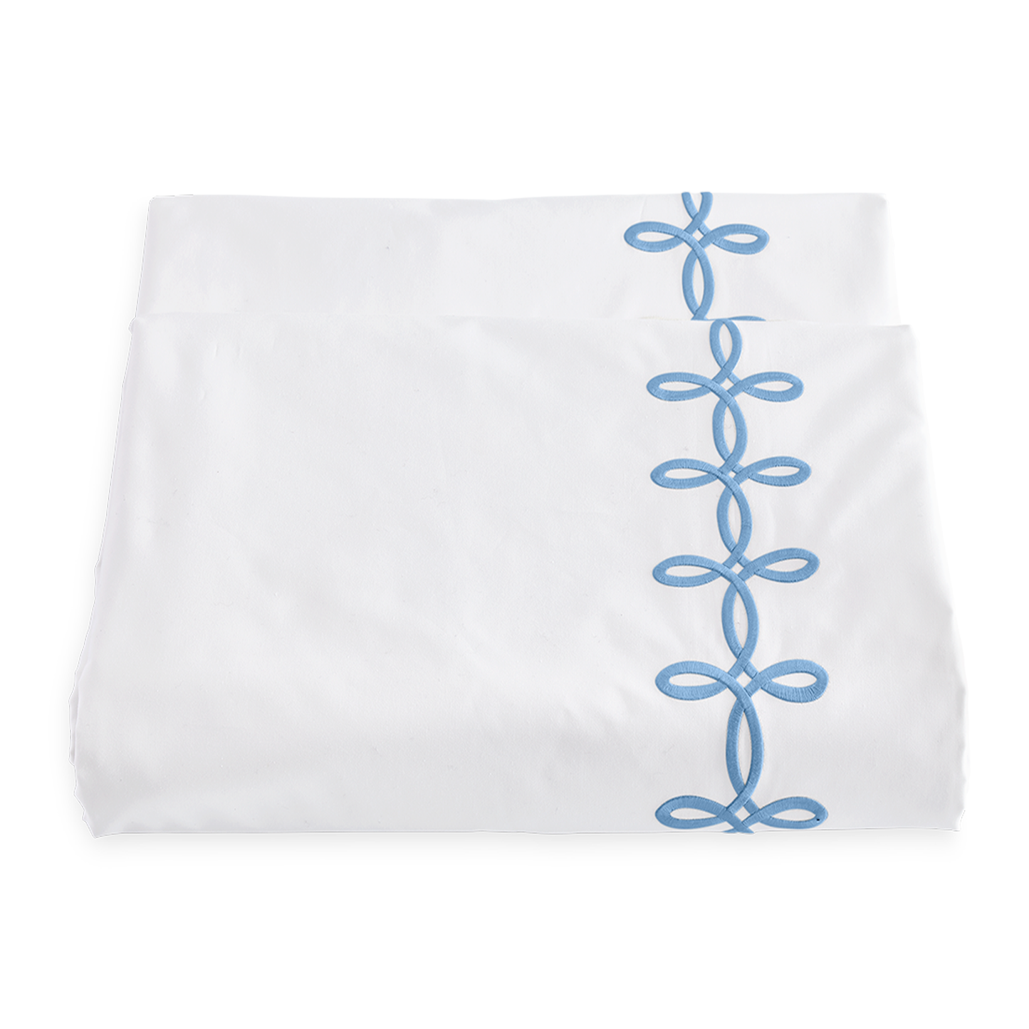 Duvet Cover of Matouk Gordian Knot Bedding Ocean Color