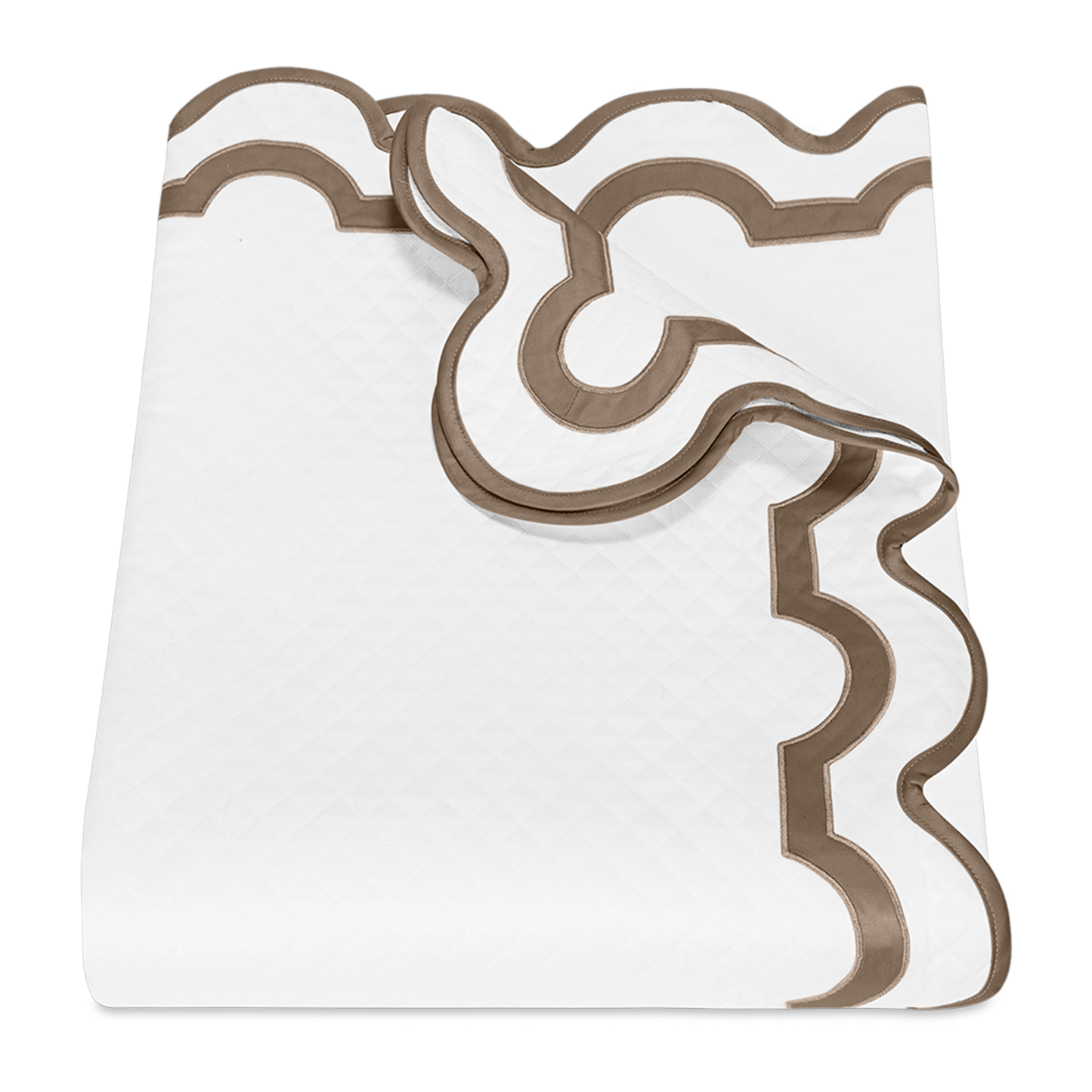 Silo of Matouk Mirasol Matelassé Bedding Coverlet Mocha