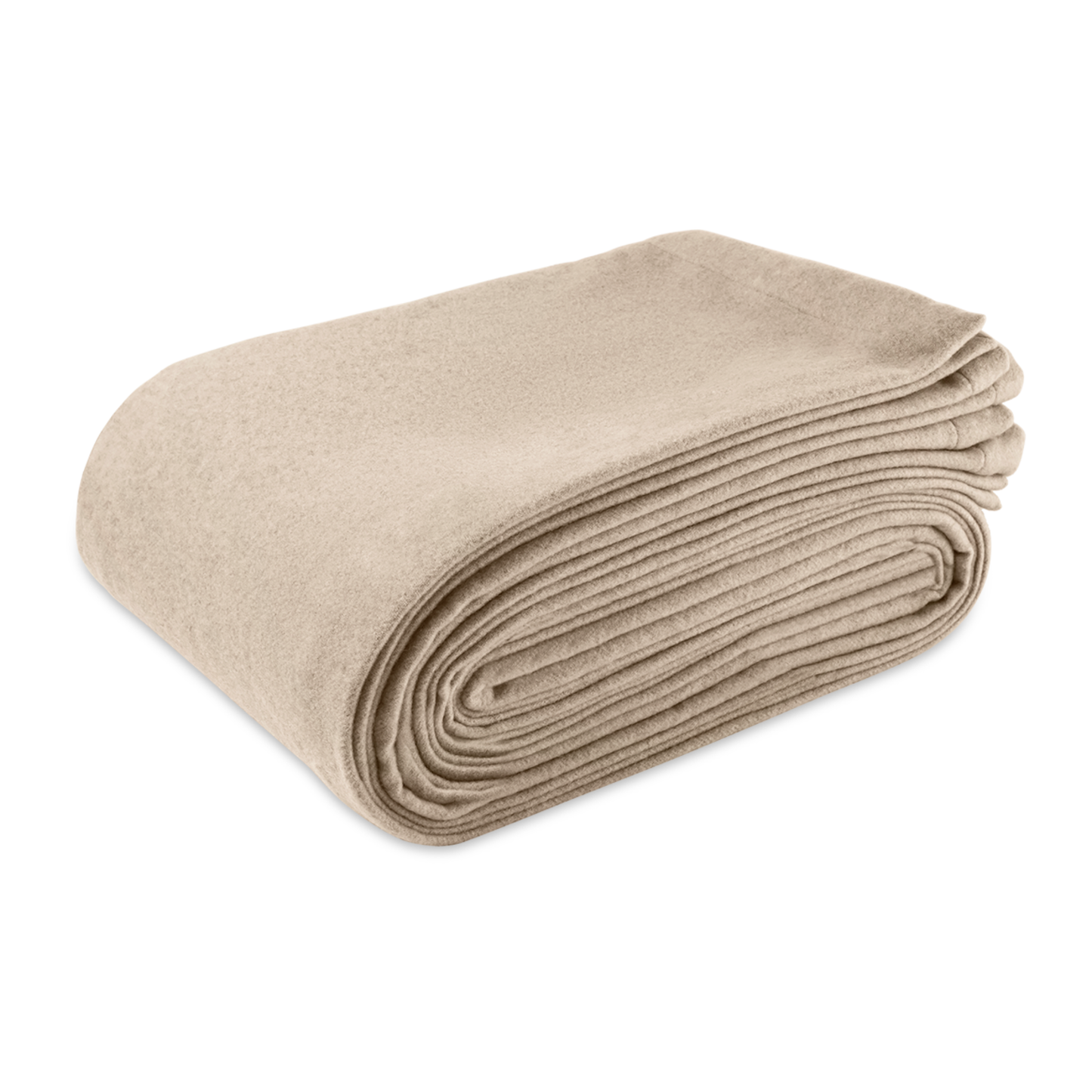 Folded Blanket of Matouk Venus Bedding in Dune Color