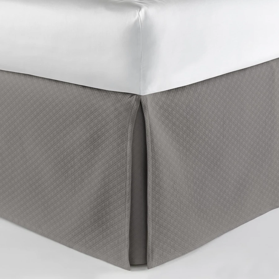 Peacock Alley Alyssa Bedding Bed Skirt Gray Fine Linens