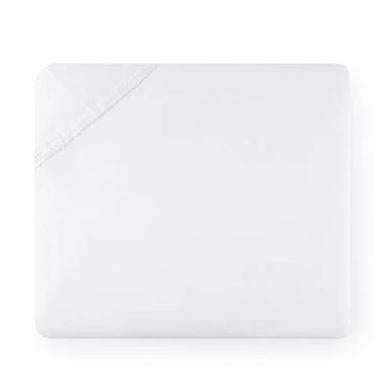 Sferra Griante Bedding Fitted Sheet White/Oat Fine Linens