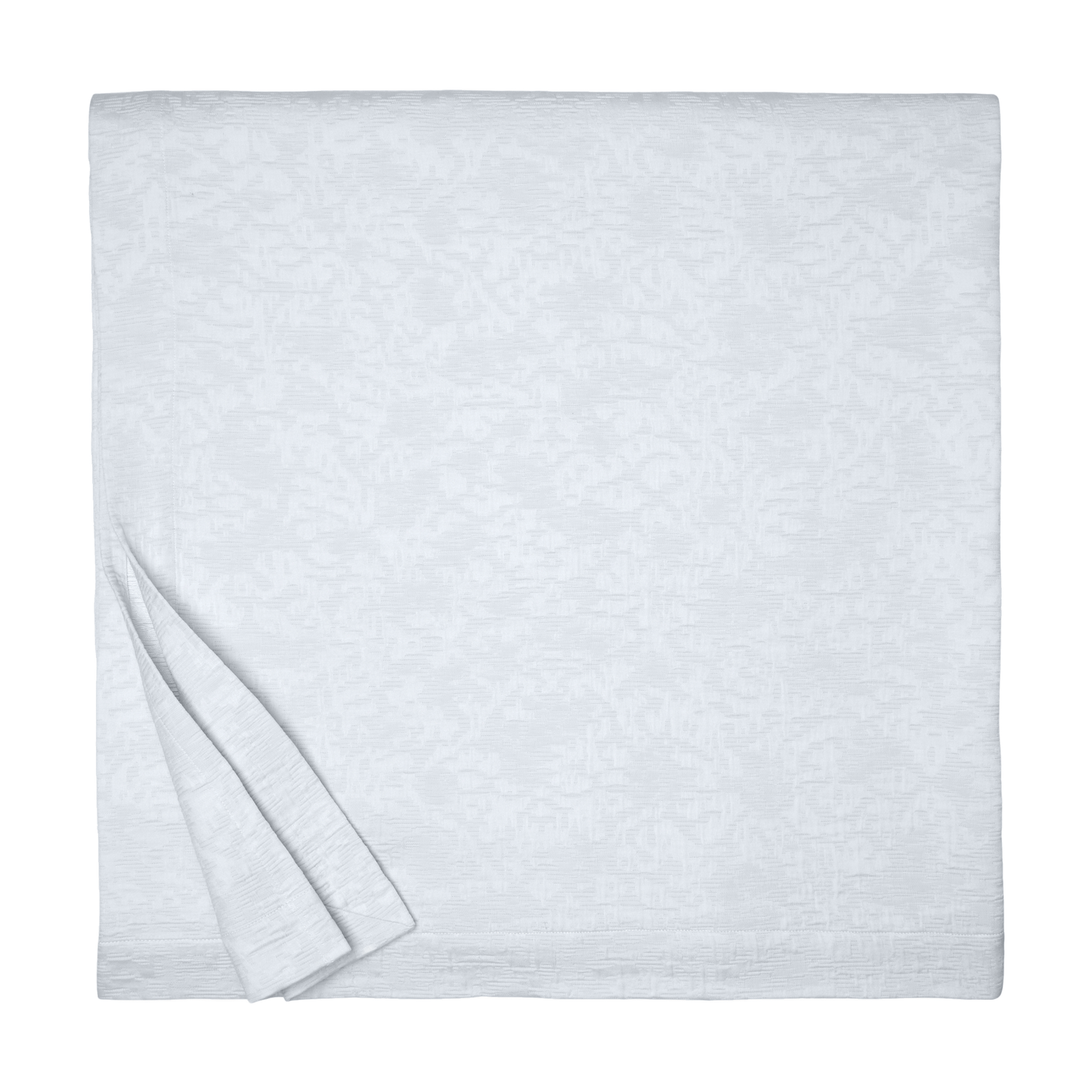 Blanket Cover of Sferra Aldino Bedding Aquamarine Color