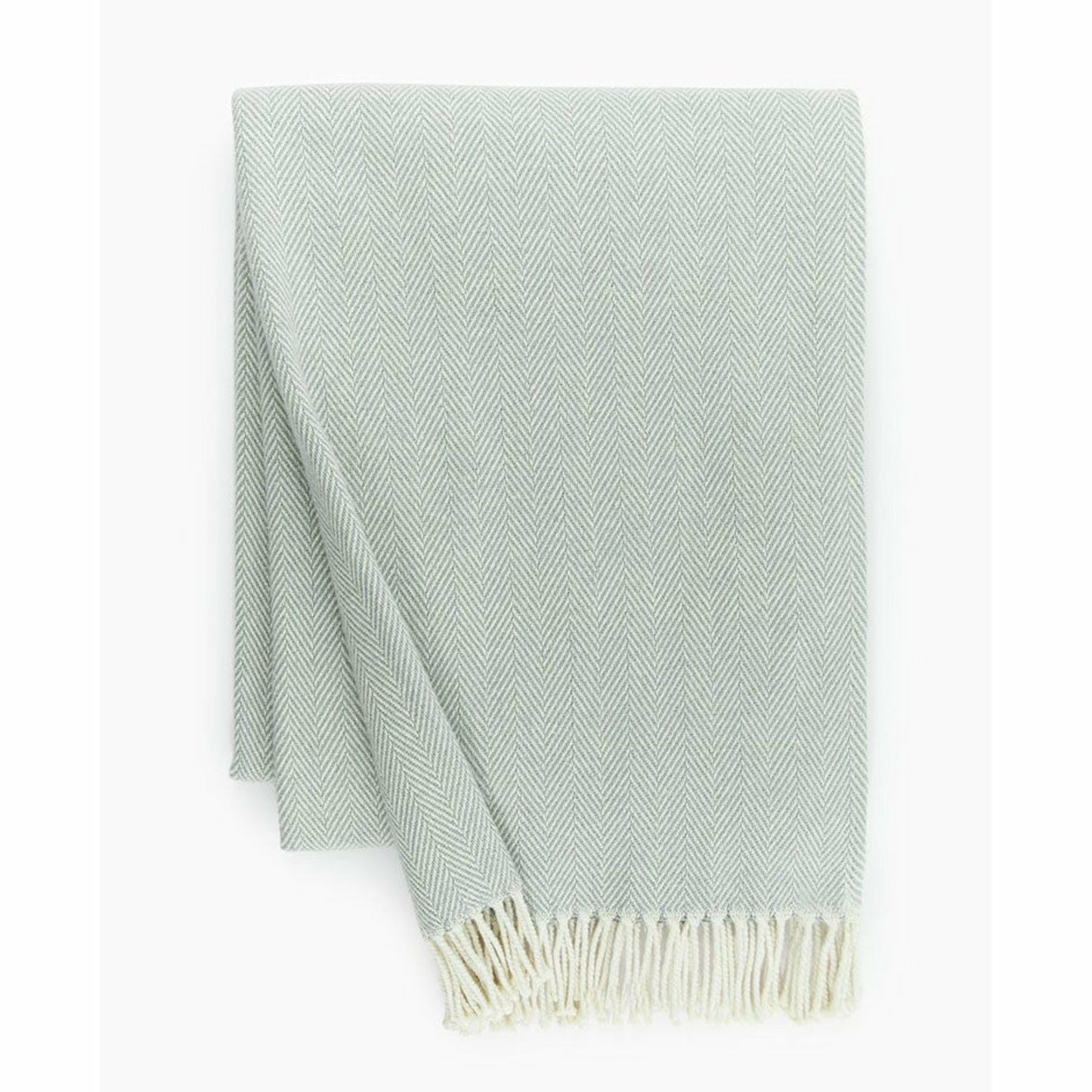 Sferra Celine Throw Blanket Main Slate Blue Fine Linens