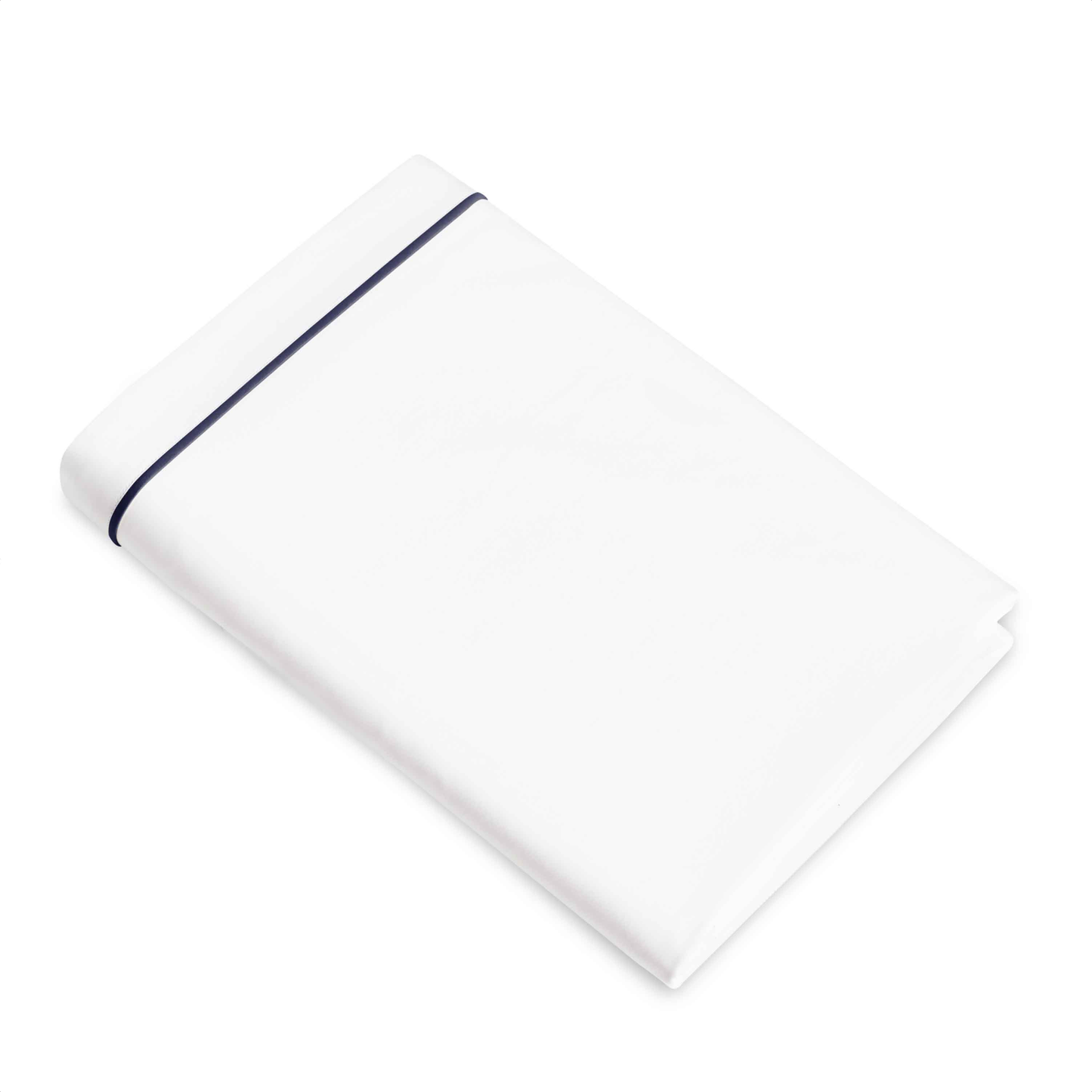 Folded Silo of Signoria Luce Bedding Duvet Cover in Midnight Blue Color