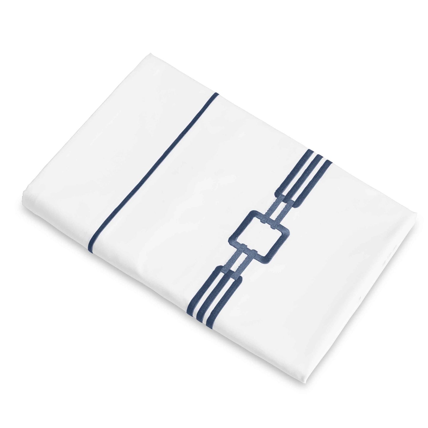 Clear Image of Signoria Retrò Flat Sheet in Dark Blue Color