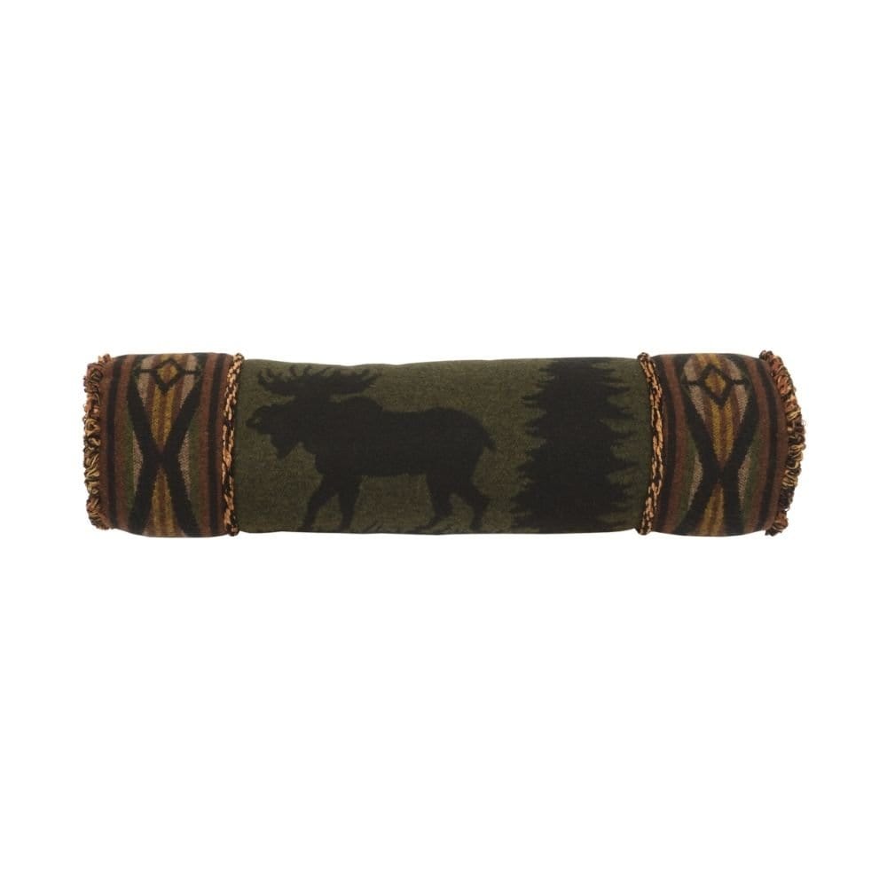 Green Moose Neckroll Pillow