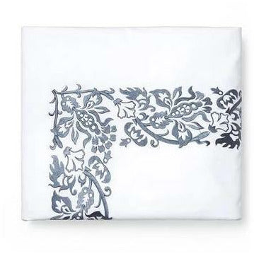 Sferra Saxon Bedding Duvet Cover Indigo Fine Linens