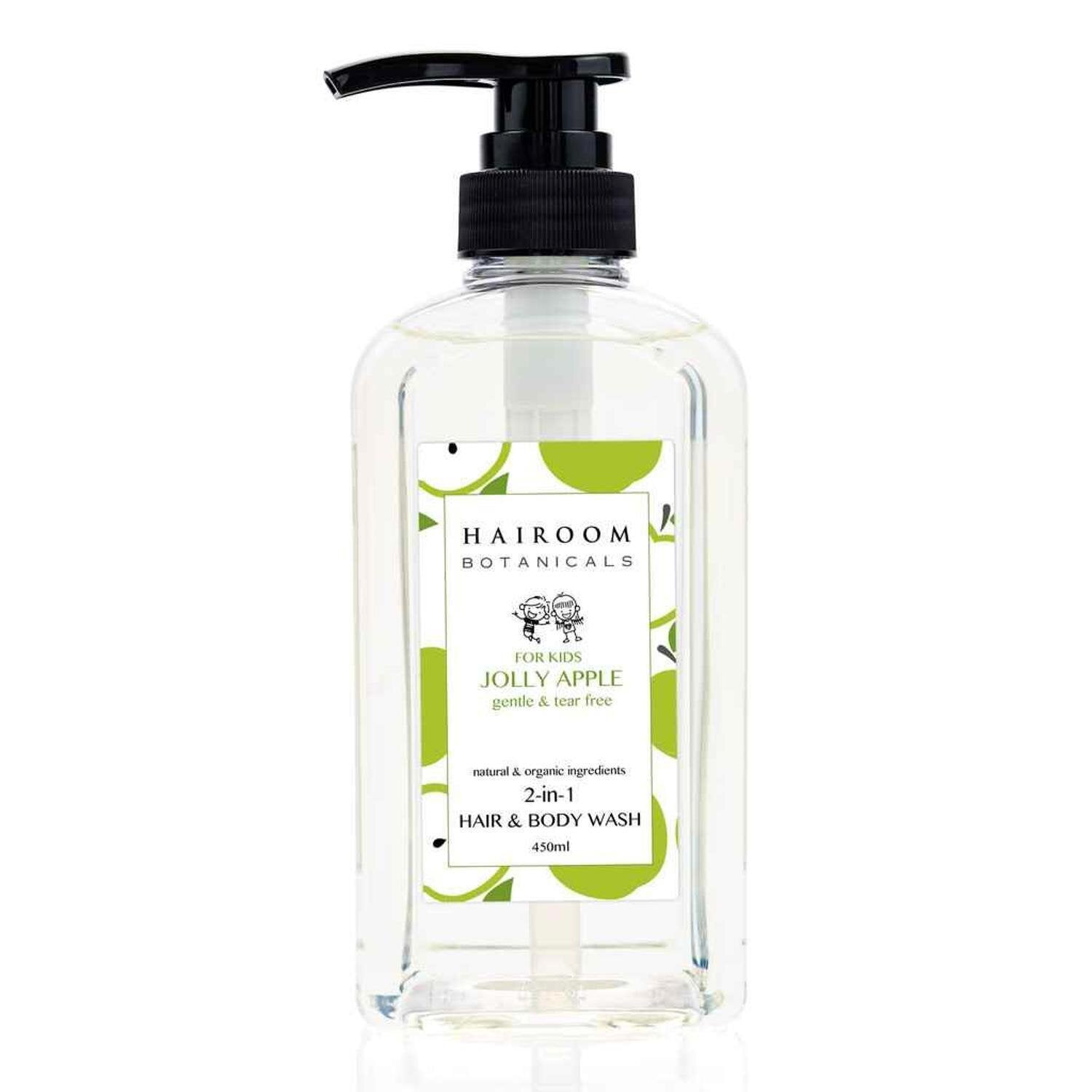 HAIROOM Hair & Body Wash (JollyApple) For Kids 450ml - Gentle & Tear Free  Fixed Size