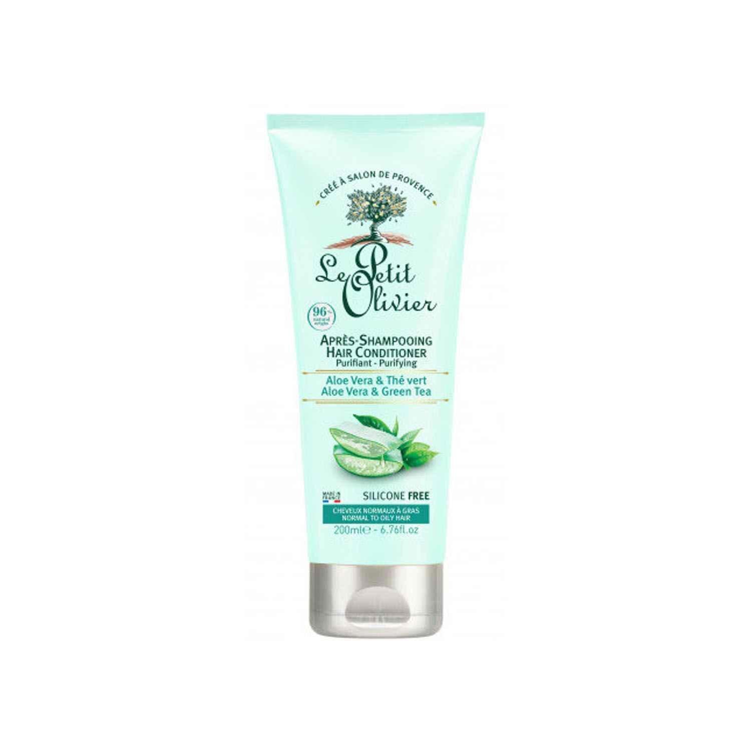 Le Petit Olivier Aloe Vera & Green Tea Hair Conditioner - Normal to Oily Hair 200ml  Fixed Size