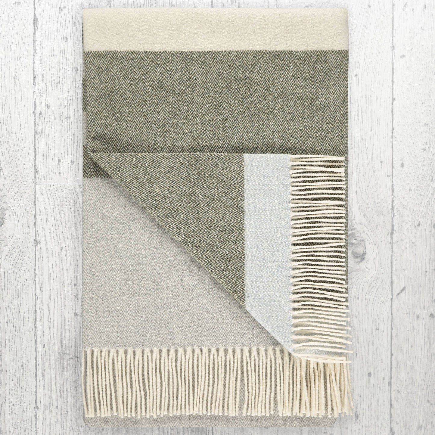 {Twig UK} Merino Wool Throw Blanket :: Large :: Nordic