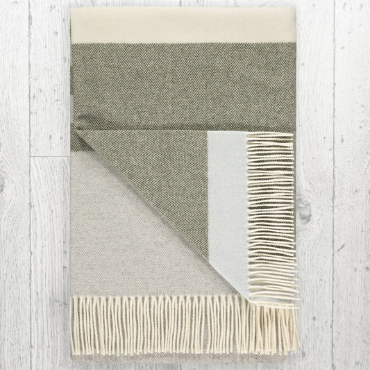 {Twig UK} Merino Wool Throw Blanket :: Large :: Nordic