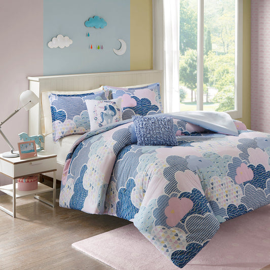 Kids Cloud Design Printed Duvet Cover Set (2 Sizes)
