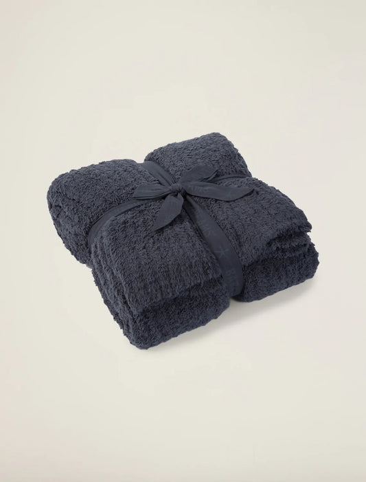 {Barefoot Dreams} CozyChic Throw Blanket :: Ribbed :: Slate Blue
