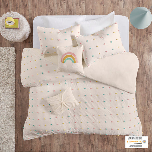 Kids Jacquard Pom Pom Duvet Cover Set (2 Sizes)