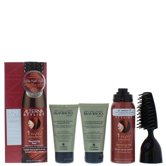 Alterna One Night Only Red Set Ravishing Red Highlights & Bamboo Shine Cconditioner 90ml 40ml