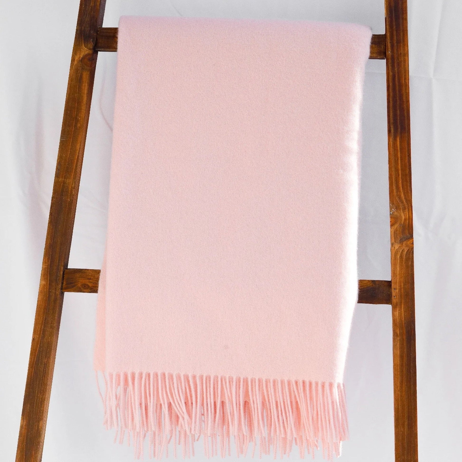 Alashan Classic Cashmere Blend Throw Main Pink Sands Fine Linens