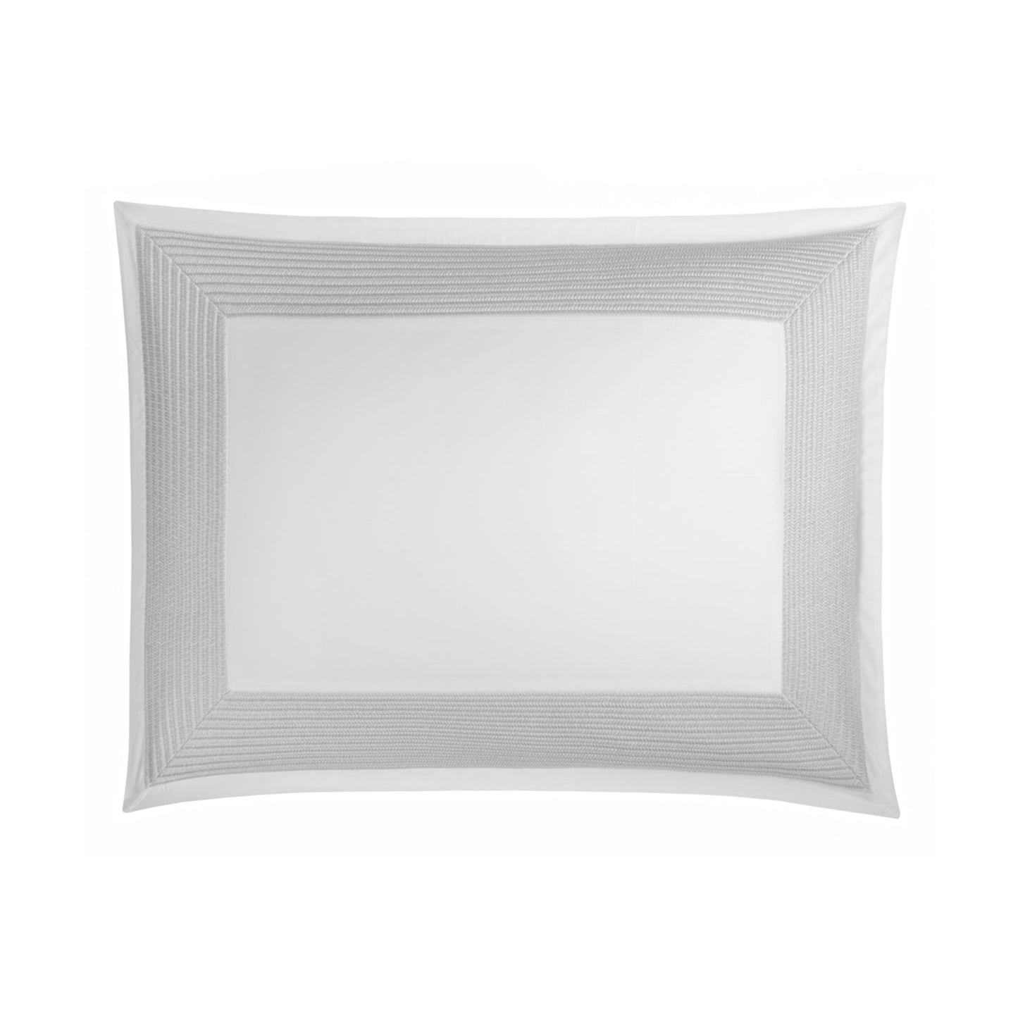 Silo of BOVI Herron Bedding Standard Sham White Silver