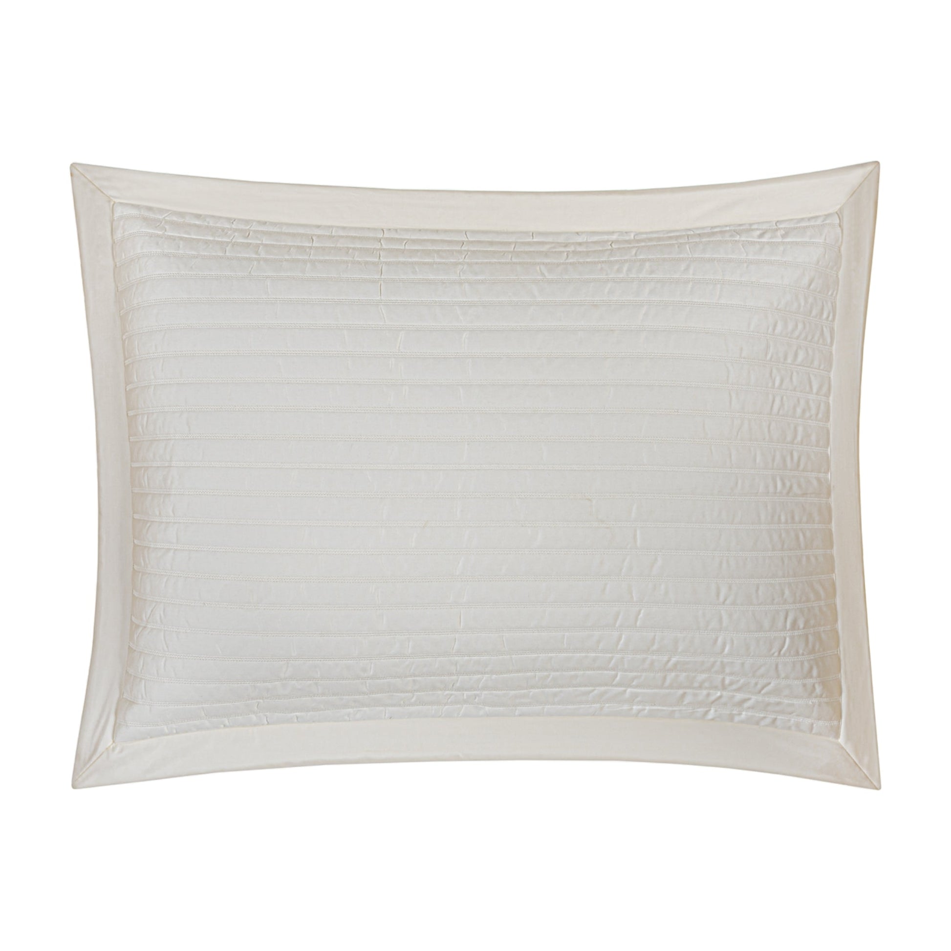 BOVI Monroe Coverlet Standard Sham Ivory Fine Linens