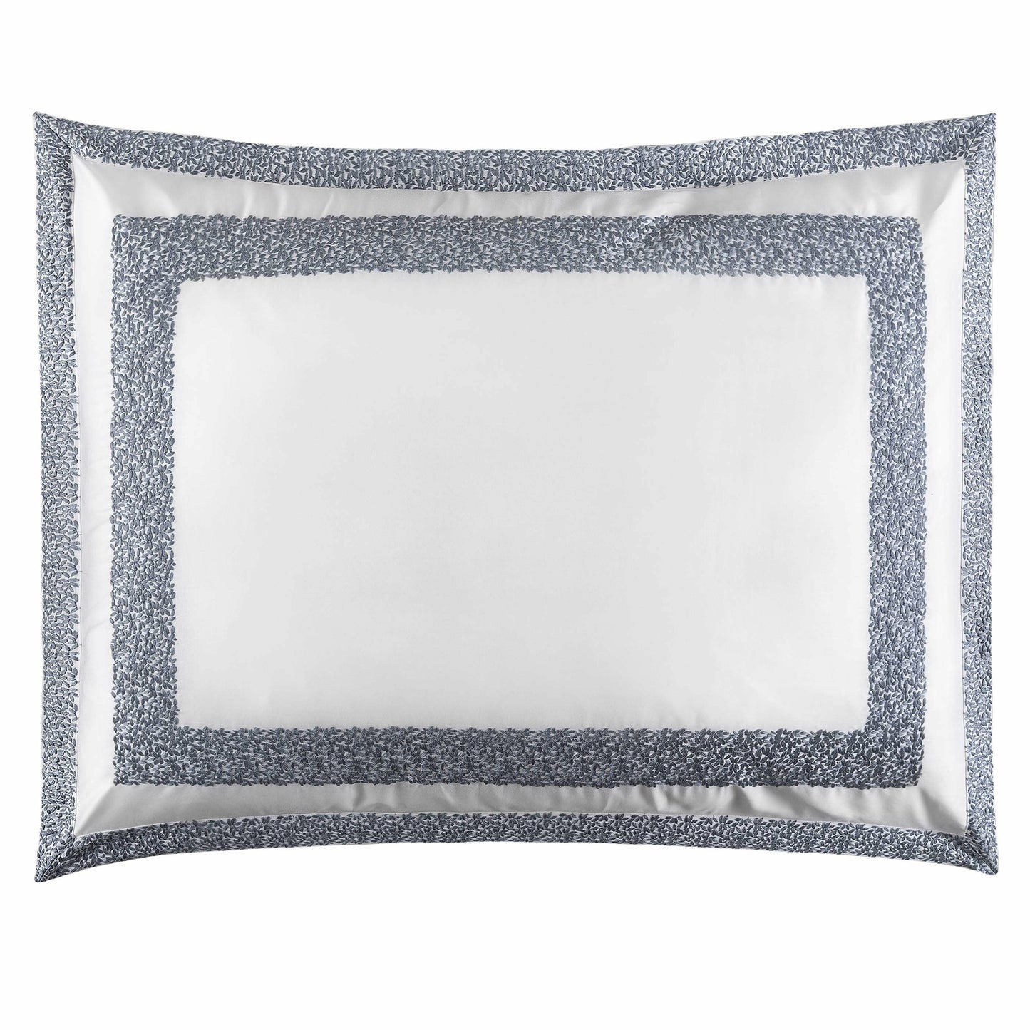 BOVI Malone Bedding Sham White/Blue Fine Linens