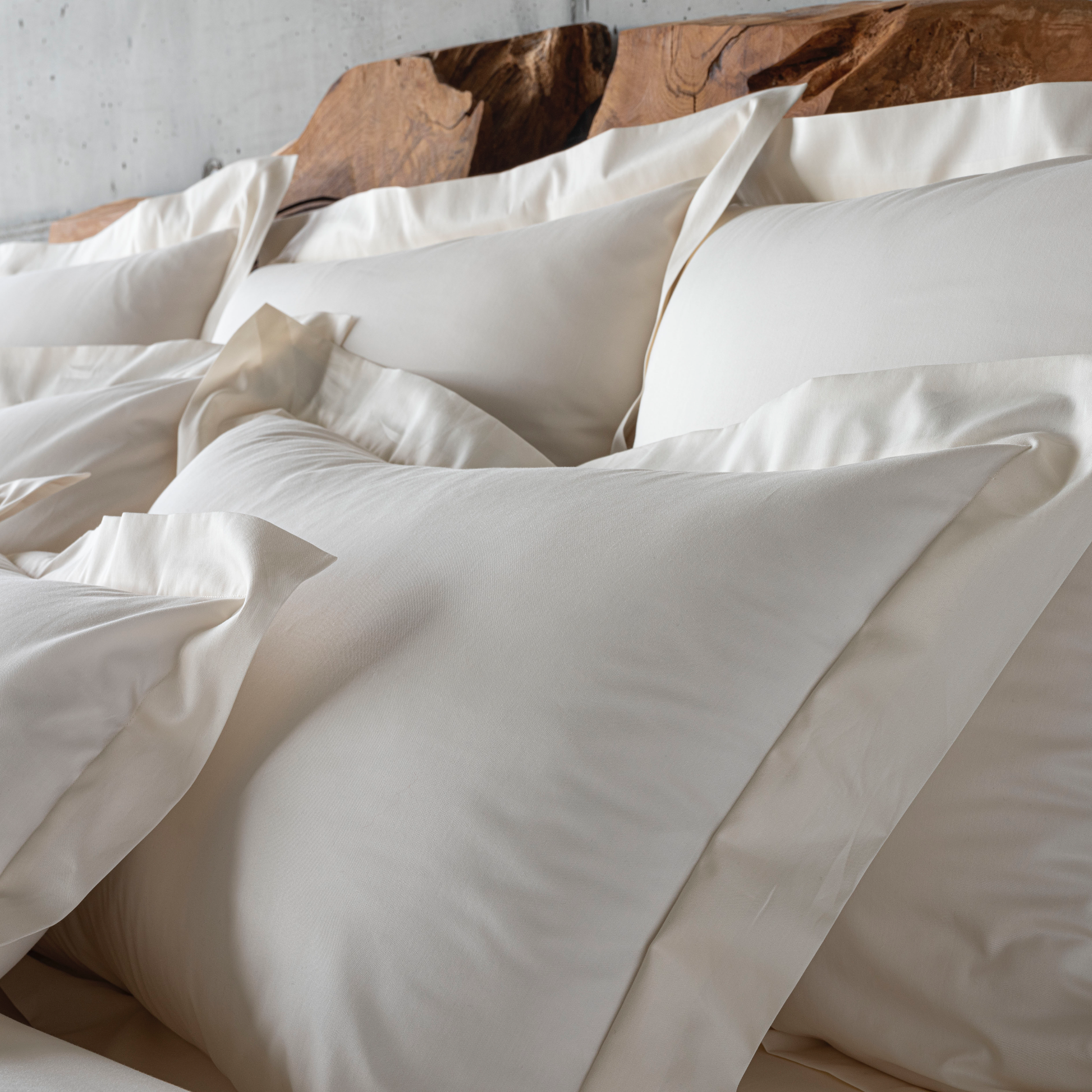 Pillowcases of Celso de Lemos Amanda Collection in Naturel Color