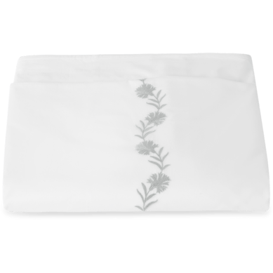 Matouk Daphne Bedding Duvet Cover Collection Silver