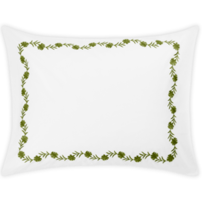 Matouk Daphne Bedding Collection Stack Sham Grass Fine Linens