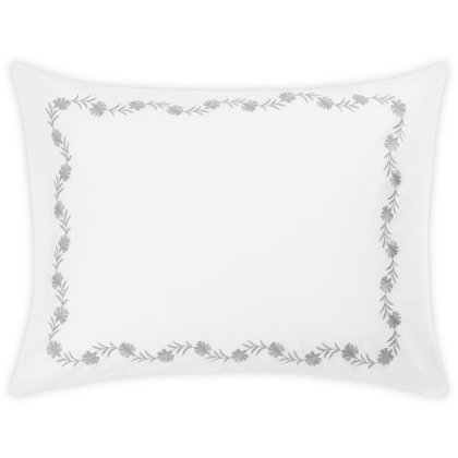Matouk Daphne Bedding Sham Collection Silver