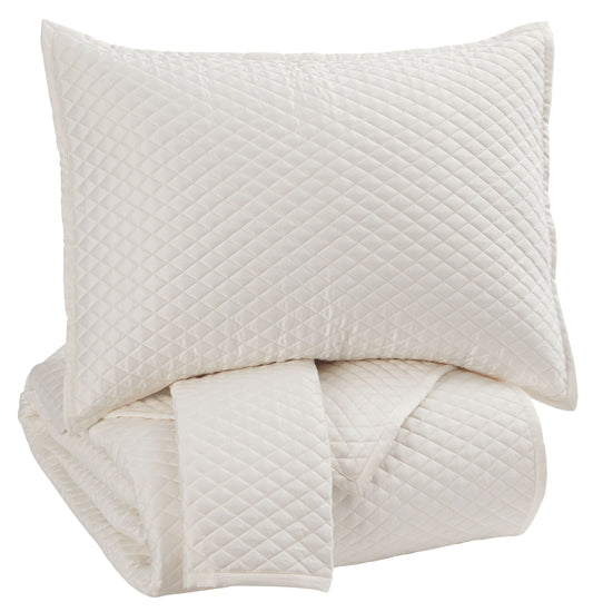 Dietrick - Ivory - King Quilt Set