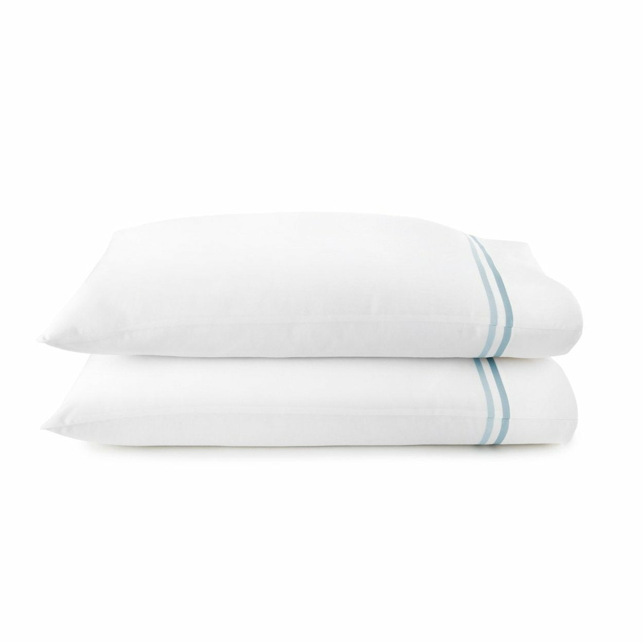 Peacock Alley Duo Bedding Pillowcases Blue Fine Linens
