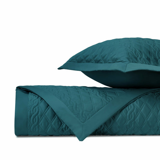 Home Treasures Abbey Quilted Bedding Fine Linens Teal