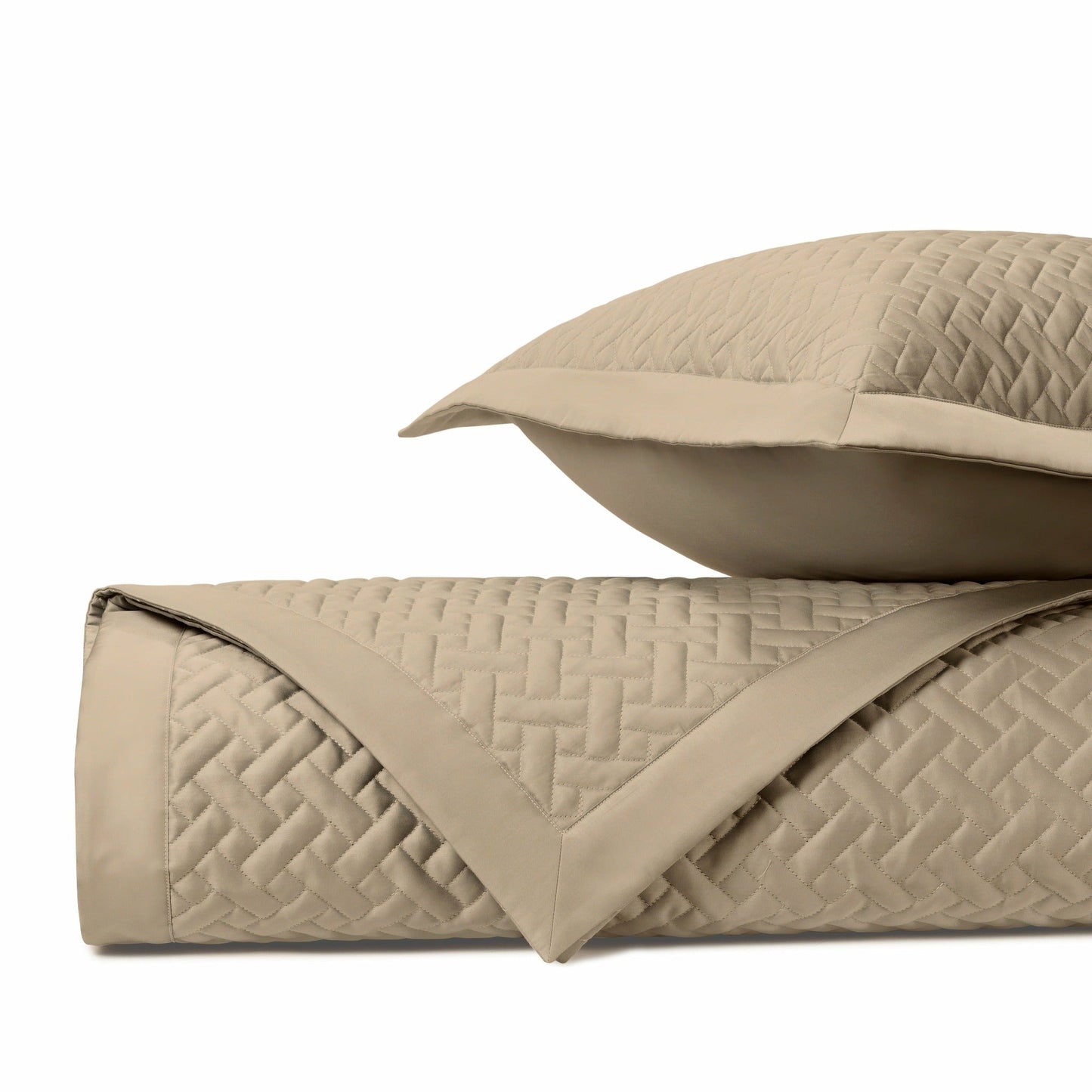 Home Treasures Basketweave Quilted Bedding Fine Linens Candlelight