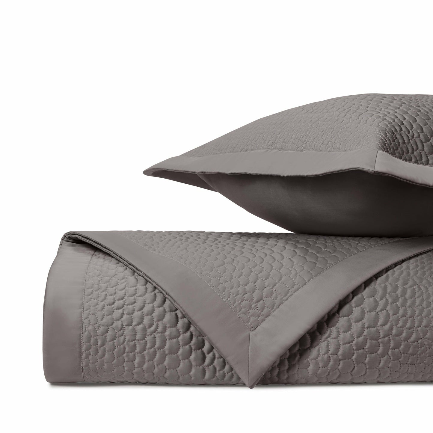 Home Treasures Komodo Quilted Bedding Chrome Fine Linens