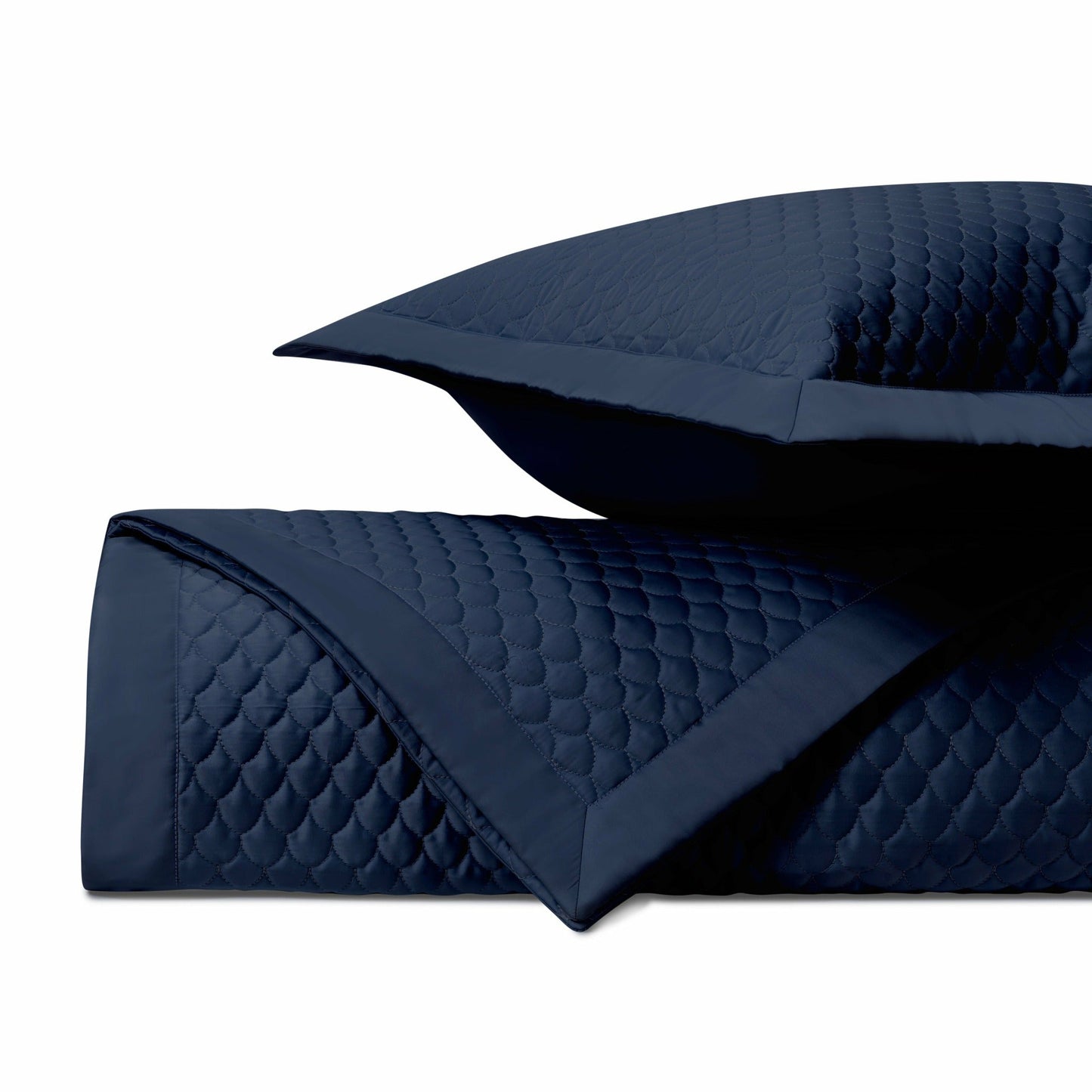 Home Treasures Raindrop Quilted Bedding Navy Blue Fine Linens