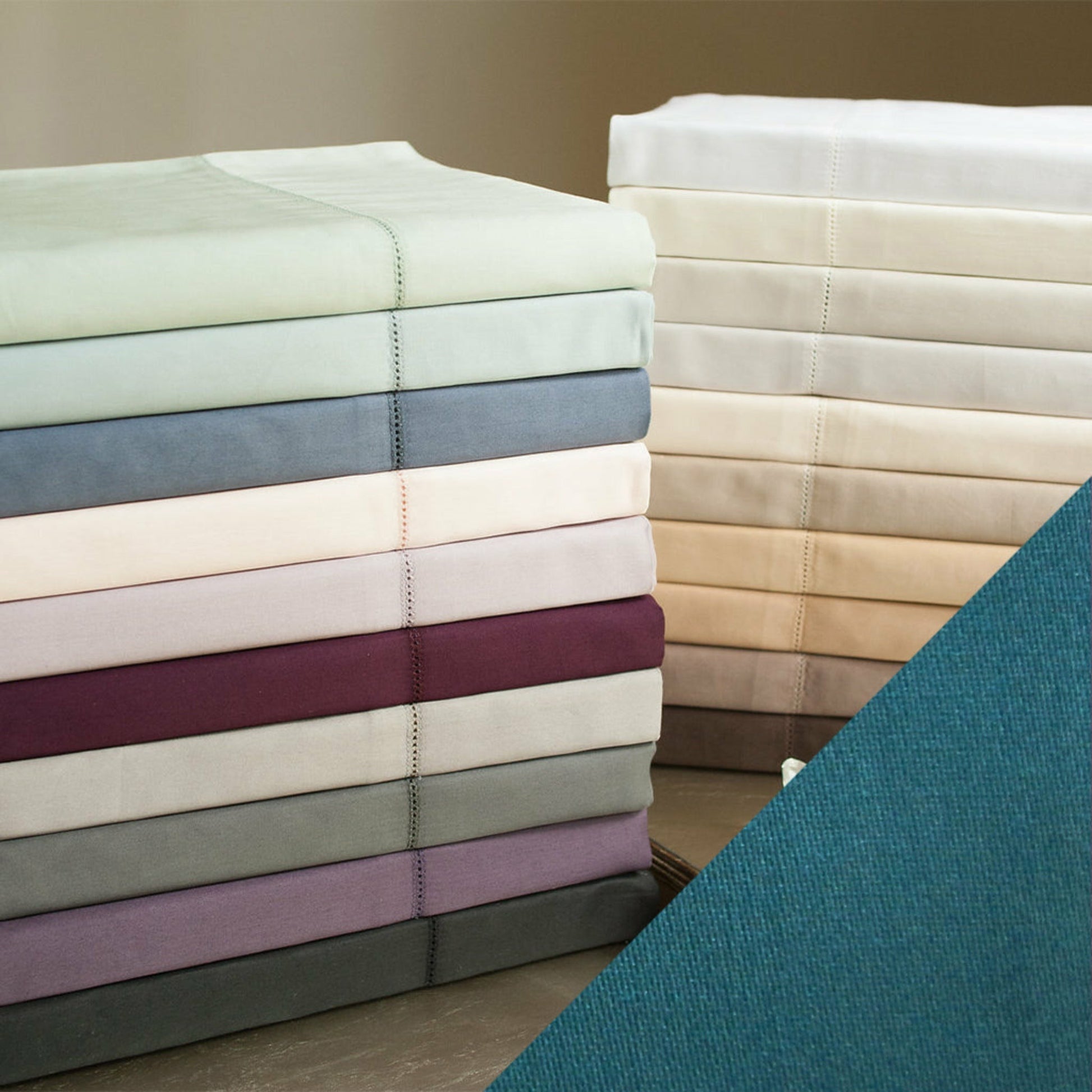 Home Treasures Royal Sateen Bedding Main Teal Fine Linens