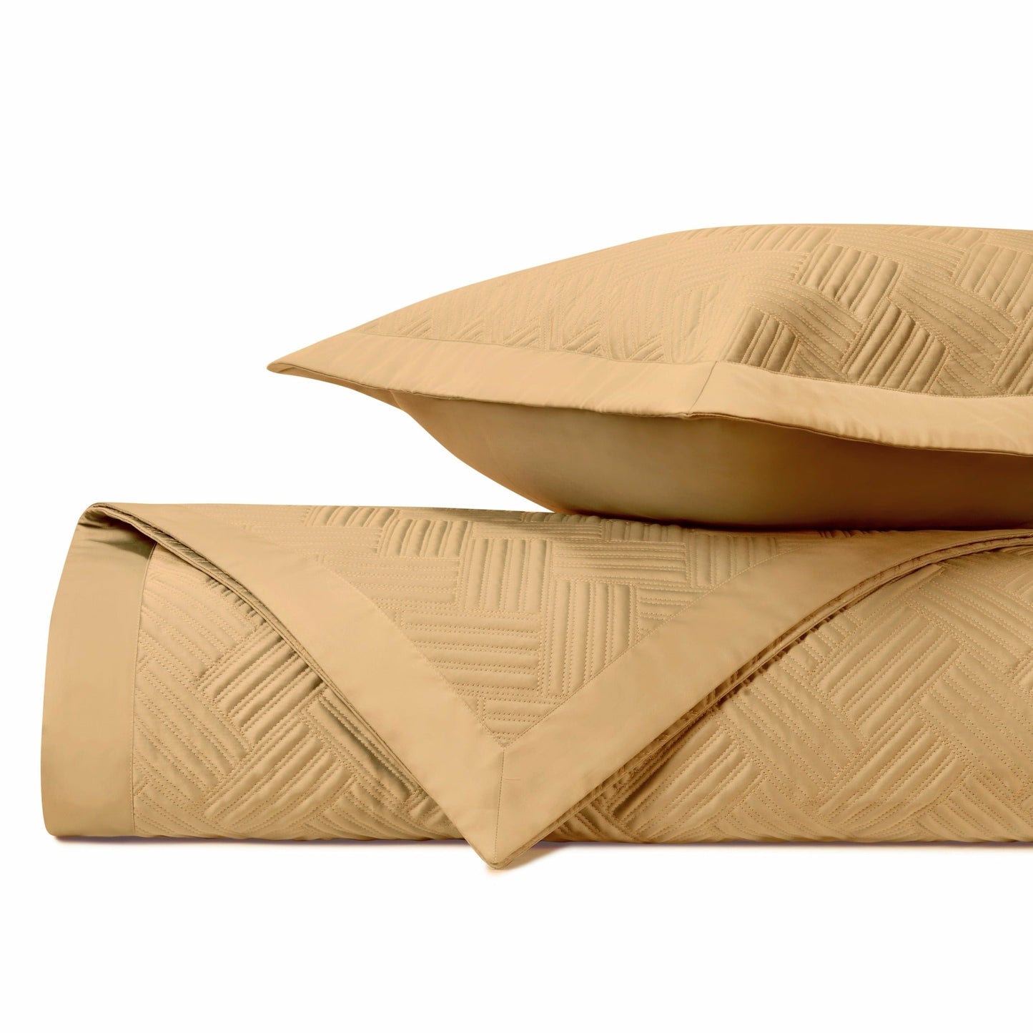 Home Treasures Twilight Quilted Bedding Gold Fine Linens