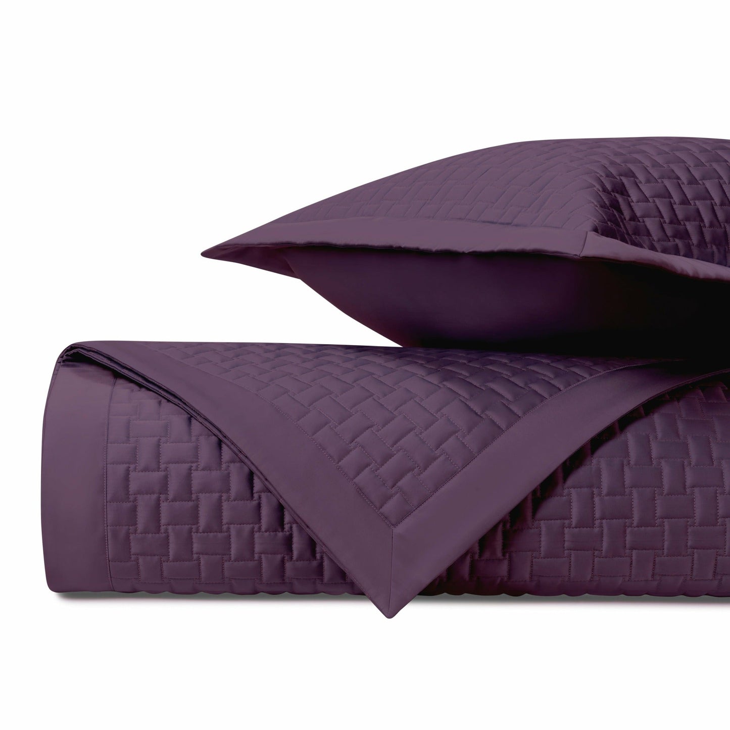 Home Treasures Wicker Quilted Bedding Purple Fine Linens