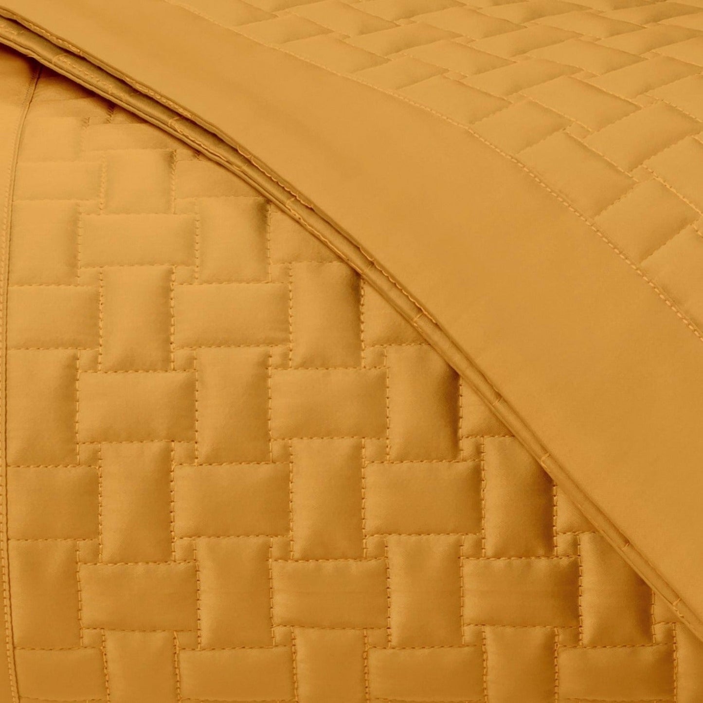 Home Treasures Wicker Quilted Bedding Swatch Marigold Fine Linens