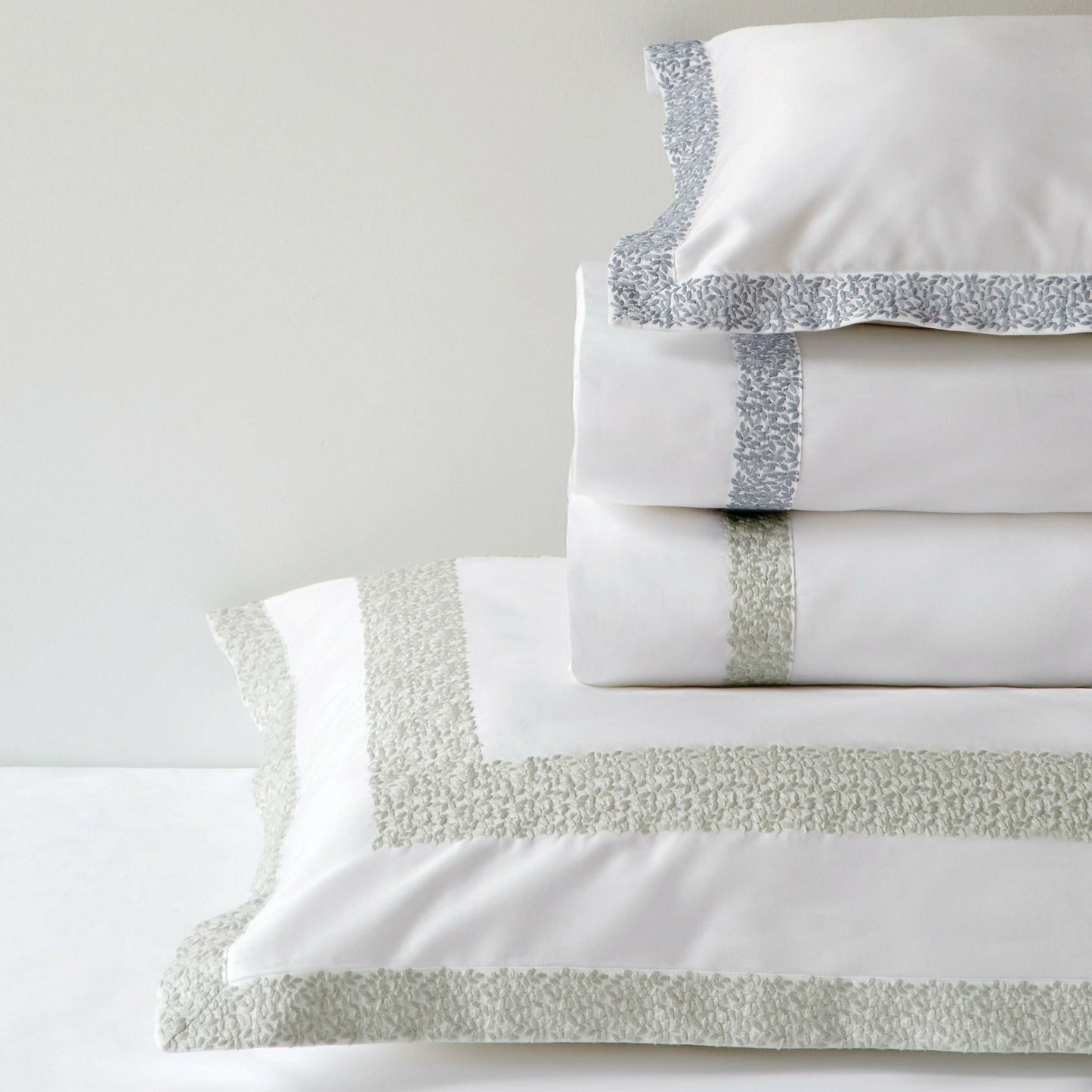 BOVI Malone Bedding Stack Fine Linens