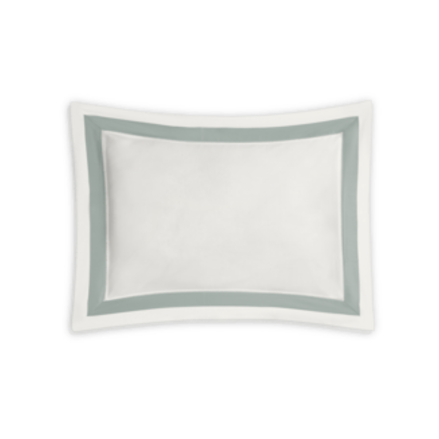 Silo of Matouk Ambrose Bedding Boudoir Sham Bone/Celadon Fine Linens