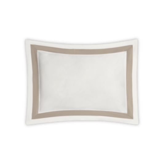 Silo Image of Matouk Ambrose Bedding Boudoir Sham in Bone/Khaki Color