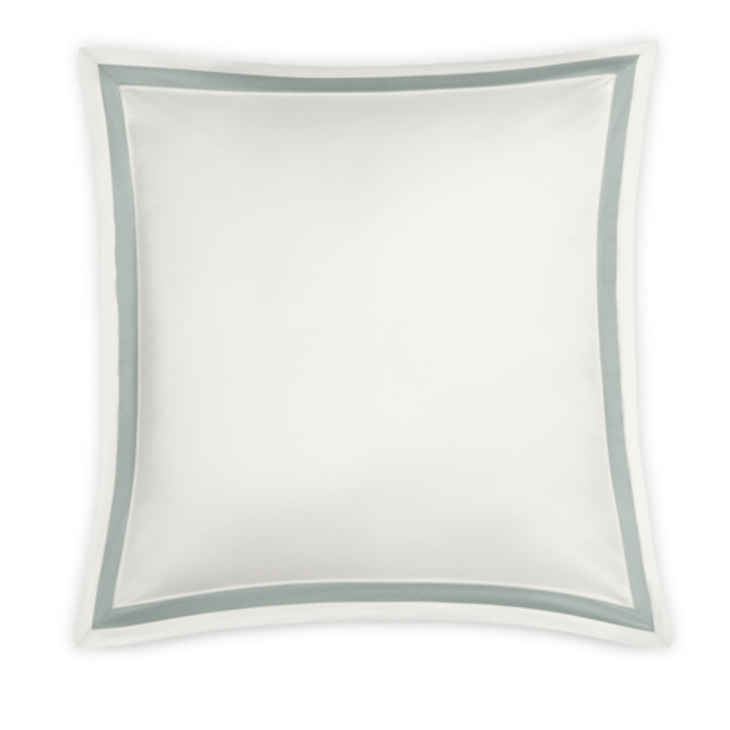 Silo of Matouk Ambrose Bedding Boudoir Euro Sham Bone/Celadon Fine Linens