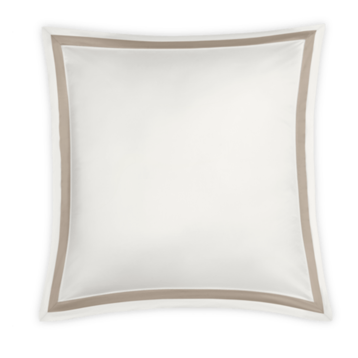 Silo Image of Matouk Ambrose Bedding Euro Sham in Bone/Khaki Color