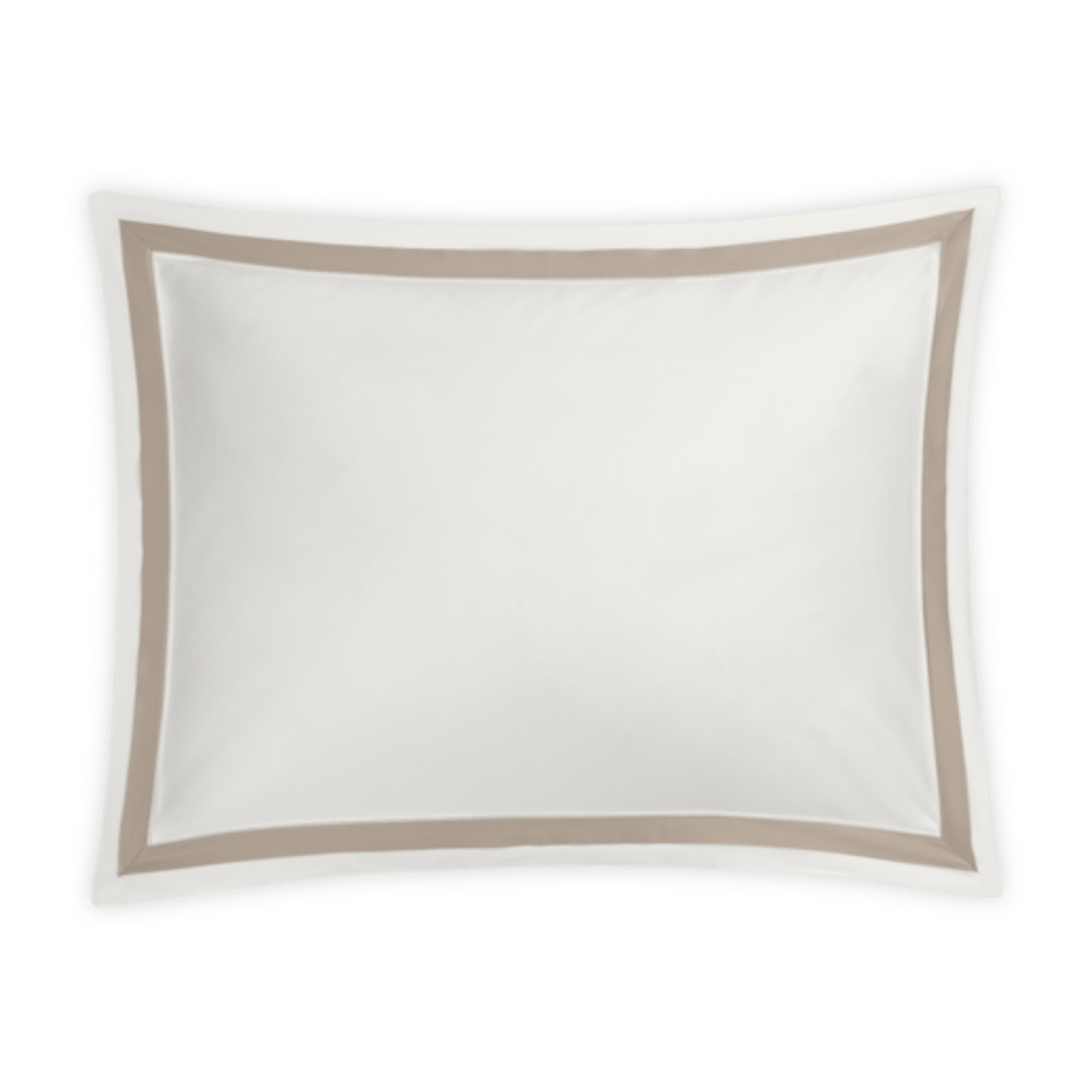 Silo Image of Matouk Ambrose Bedding Sham in Bone/Khaki Color