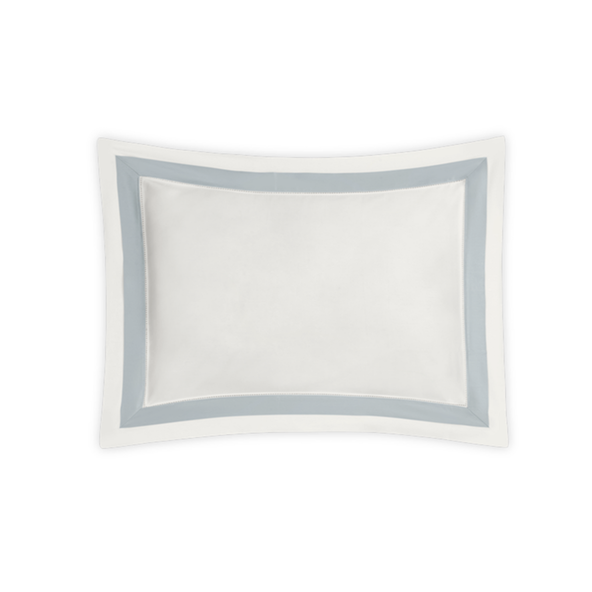 Silo Image of Matouk Ambrose Bedding Boudoir Sham in Bone/Pool Color